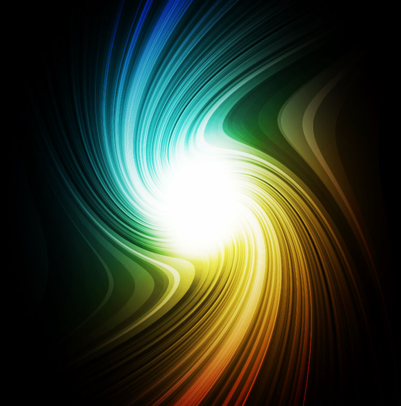 free vector Vector Rainbow Swirl Background